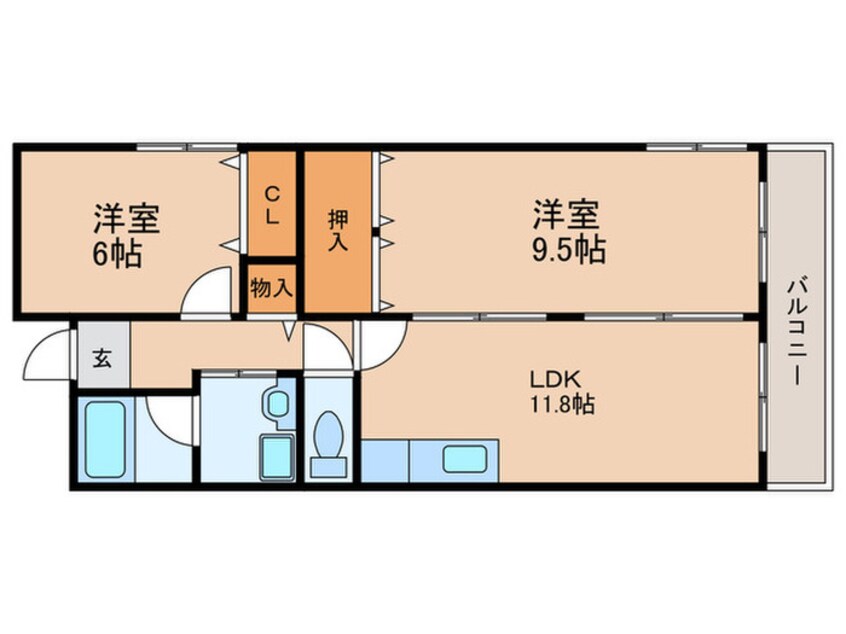 間取図 メゾングレ－ス