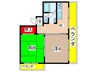 マンションさぬき 2Kの間取り
