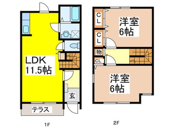 間取図 ﾙﾐｴｰﾙｳﾞｨﾗ