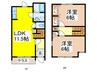 ﾙﾐｴｰﾙｳﾞｨﾗ 2LDKの間取り