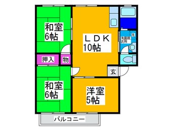 間取図 コンドミニオ百舌鳥