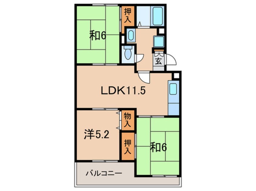 間取図 パ－クサイド瑞穂