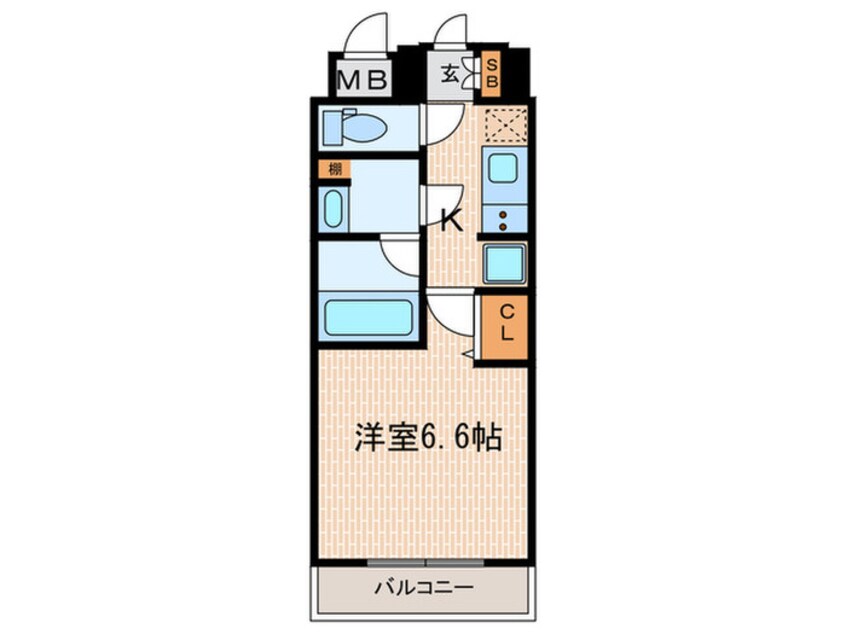 間取図 ﾌｧｰｽﾄﾌｨｵｰﾚ神戸湊町(902)