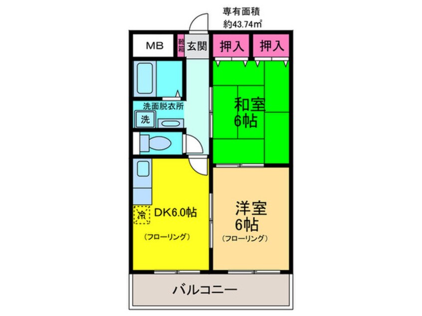 間取図 アカシヤ館