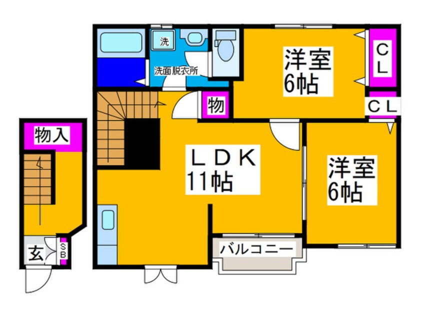 間取図 アクロスⅠ