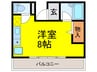 ビオレータ宝塚 1Rの間取り