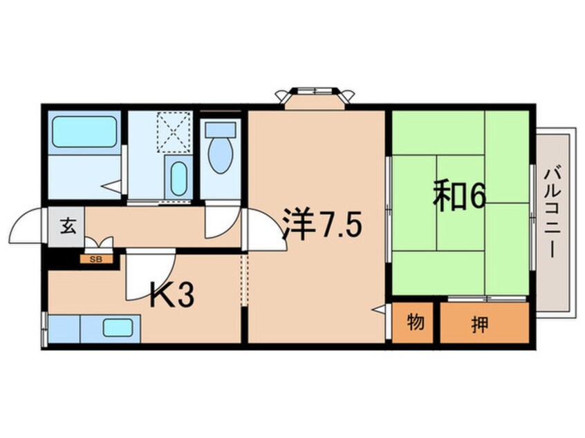 間取図 プレジ－ルY＆Ｋ