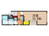 クローバードリーム 1Kの間取り