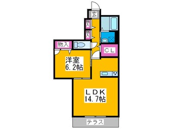 間取図 Ｓｏｕｔｈｸﾞﾗﾝﾄﾞﾒｿﾞﾝ三国ヶ丘