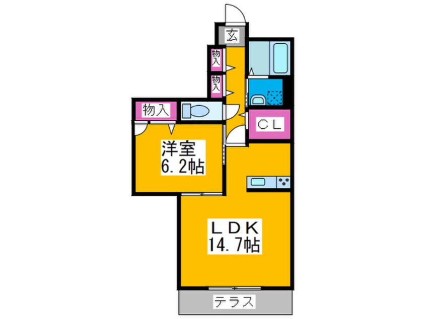 間取図 Ｓｏｕｔｈｸﾞﾗﾝﾄﾞﾒｿﾞﾝ三国ヶ丘