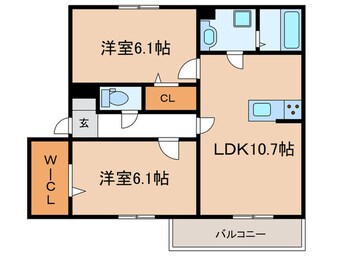 間取図 エムライズ北別府