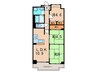 芦屋パインクレスト（２０３） 3LDKの間取り