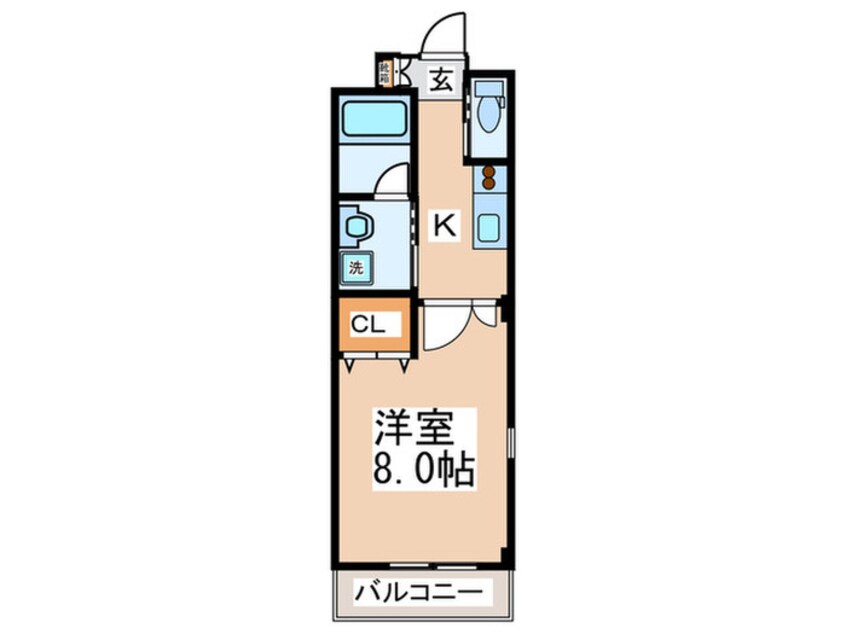 間取図 グランディール北勘