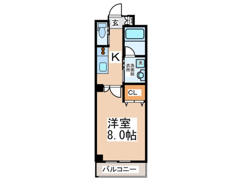 間取図 グランディール北勘