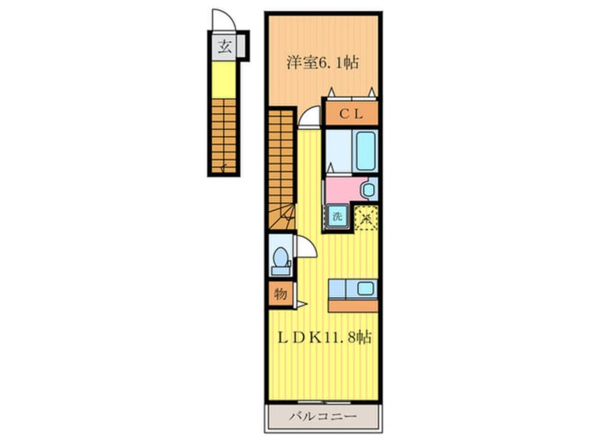 間取図 エコ－桂Ａ棟