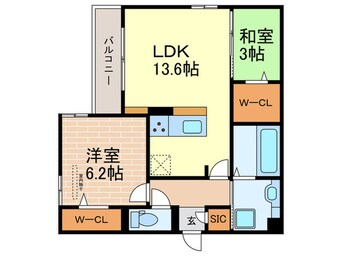 間取図 トリシア上甲子園