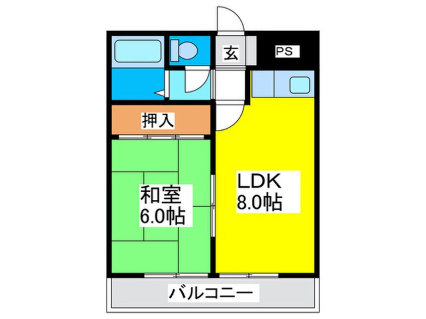 間取図 ＣＯＳＭＯ蓮井