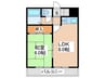 ＣＯＳＭＯ蓮井 1LDKの間取り