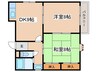 ホ－スハイツ 2DKの間取り