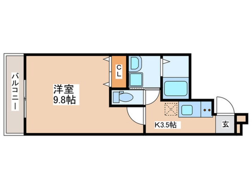 間取図 フジパレス上野芝Ⅲ番館
