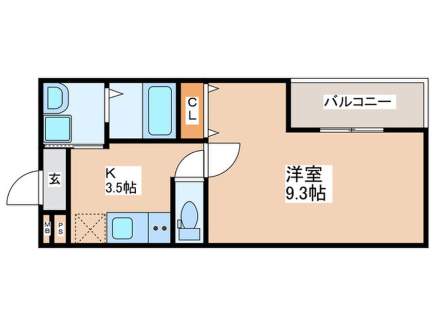 間取図 フジパレス上野芝Ⅲ番館