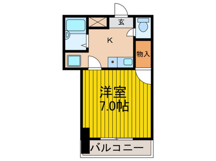 間取図 プランドール牧野駅前