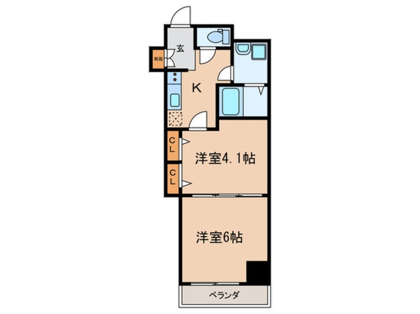 間取図 ﾚｼﾞｭｰﾙｱｯｼｭ梅田AXIA(305)