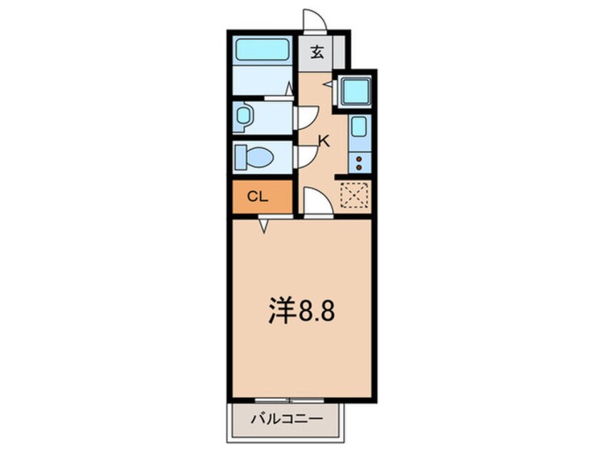 間取図 モナリエ青谷