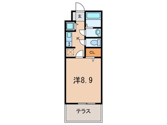 間取図 モナリエ青谷