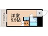 DAコート 1Rの間取り