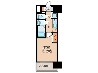 間取図 エスリード中之島SOUTH(1104)