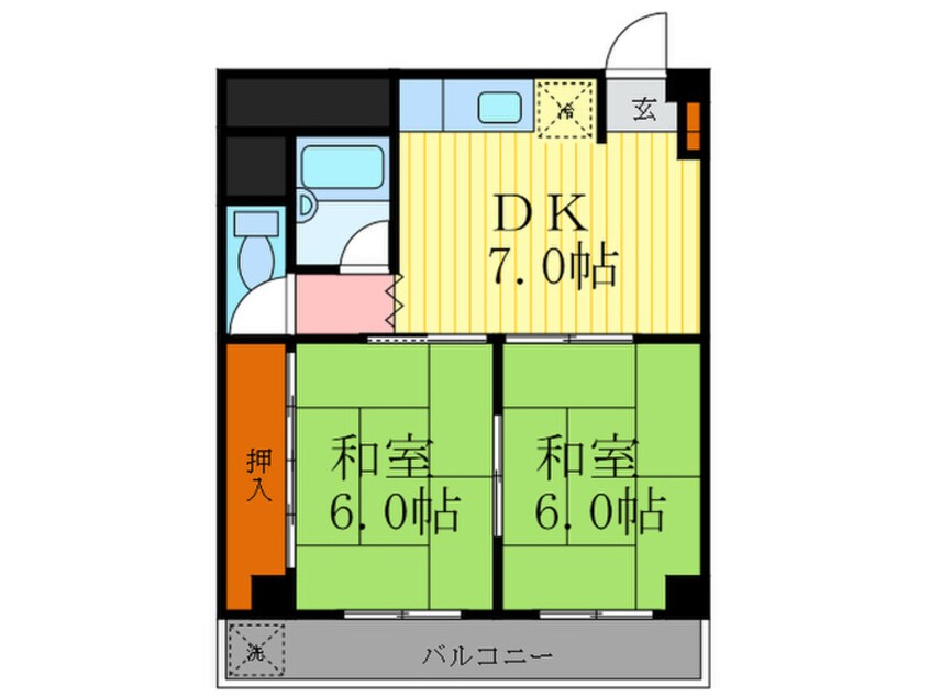 間取図 ロイヤルフラワーマンション