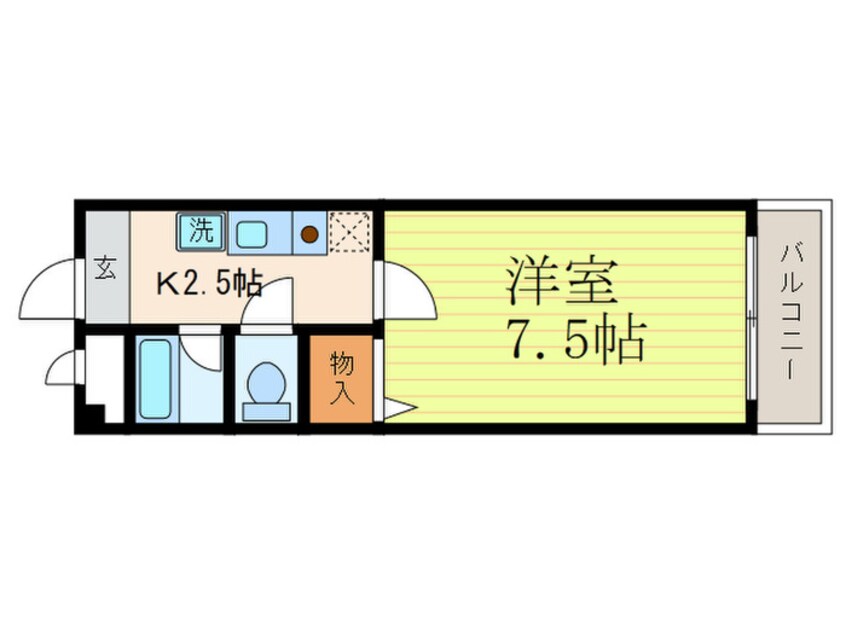 間取図 グリーンコートランザン