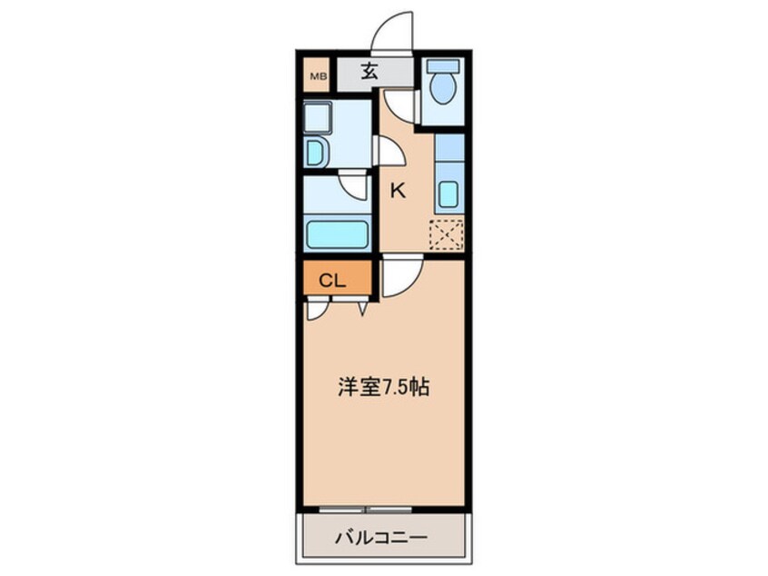 間取図 フジパレスピ－ノ