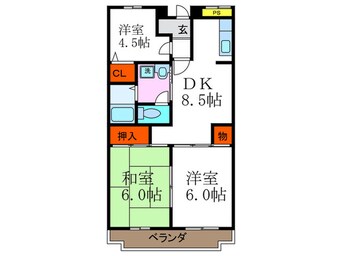 間取図 ローレルコート五番館