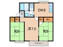 ロイヤルハイツ北野１の間取図