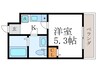 アパートメント二条城 1Kの間取り