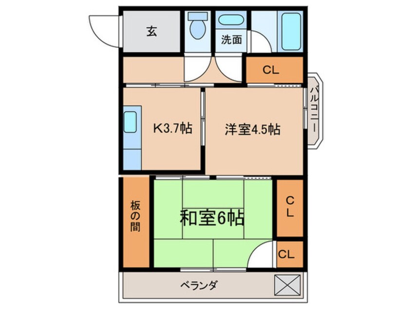 間取図 トナミマンション