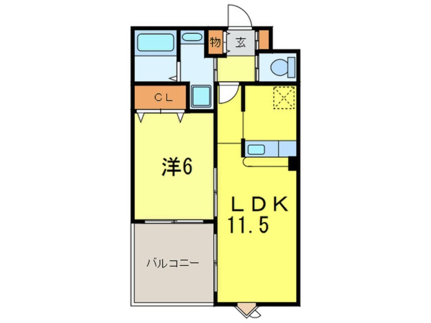 間取図 ア・コテ･ドゥ・シェヌ夙川