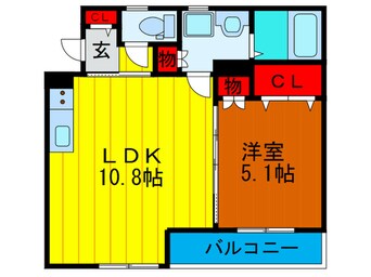 間取図 クリエオーレ西三荘