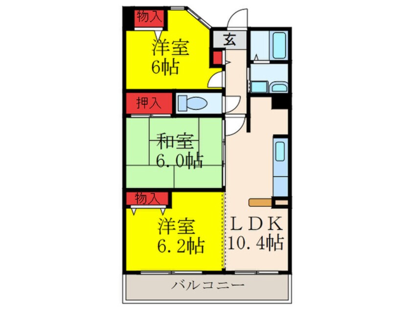 間取図 レックス豊新