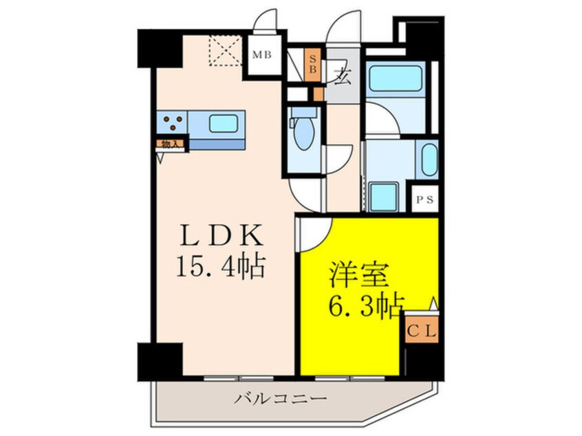 間取図 エタニティ江坂