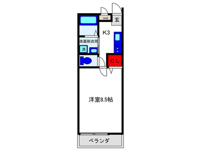 間取図 上野坂ｸﾞﾗﾝﾊｲﾂC