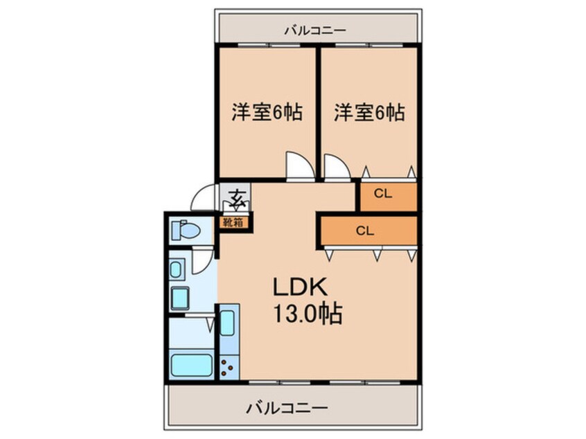 間取図 マンションロゼ