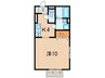 ル－ベンス 1Kの間取り