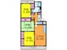 ﾏﾝｼｮﾝｸﾞﾗﾝﾄﾞﾓﾅ-ｸ 3LDKの間取り