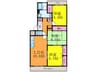ﾏﾝｼｮﾝｸﾞﾗﾝﾄﾞﾓﾅ-ｸ 3LDKの間取り