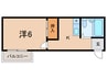 カサプラータＡ 1Rの間取り
