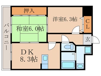 間取図 コスモスフローラDaigo