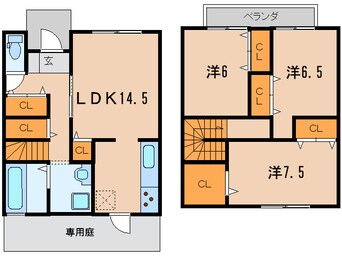 間取図 神谷タウンハウスＡ棟